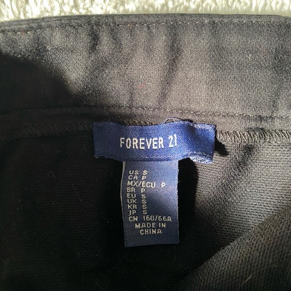 Small Forever 21 Black and White Stitched Skirt - Picture 3 of 3